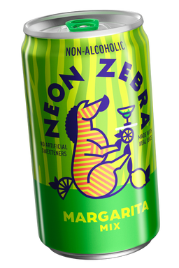 12 ounce can of Neon Zebra Margarita Mix