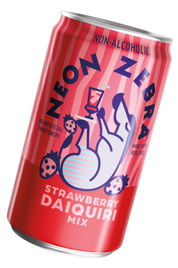 12 ounce can of Neon Zebra Strawberry Daiquiri Mix